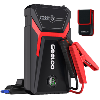 【29 Na actie】 GOOLOO (GOOLOO10) GE1500 jumpstarter powerbank, 1500 A piek jumpstarter, superveilige 12 V autoaccubooster, draagbare autojumpstarter met intelligente startkabel, geschikt voor 6,0 L benzine en 4,0 L diesel