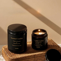 Zooly All Black Serie Geurkaars in Crèmepot – Gentleman, 200 g, 1 stuks