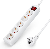 Aigostar 20FHZ stekkerdoos 5 voudig 3 m max. 3680 W 5 voudig 3 m