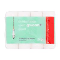 G'woon Dubbellaags Toiletpapier 24 Rollen
