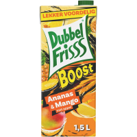DubbelFrisss Boost Ananas Mango Sap   1.5 L