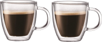 Bodum BISTRO espresso kopjes set   150 ml, dubbelwandige thermoglazen, verpakking van 2