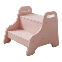 Benarita opstapje voor peuters, 1 pack, roze, milieuvriendelijke verf op waterbasis met hoge dichtheid, verstevigde structuur met mortel en pen anti kantel, brede pedaal met handgrepen, geschikt voor wastafel in de badkamer