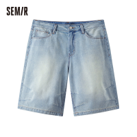 SEMIR Heren Loose Jeansshort Denim Lichtblauw 30