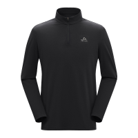 PELLIOT Longsleeve T shirt voor heren Kamperen Reizen Waterdicht Duurzaam   Zwart   XXL