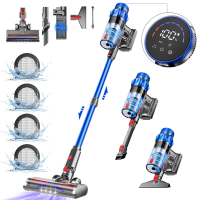 Daynee AZA65 Draadloze Stofzuiger   65 kPa Zuigkracht, 70 min Gebruiksduur, HD Display, Anti Klit Borstel, Aromatherapie, HEPA*4 Filtratie voor Huisdierenhaar, Tapijten & Harde Vloeren