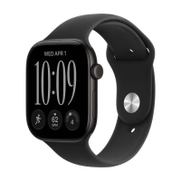 Apple Watch Series 12 GPS 46 mm Zwart Aluminium Kast met Zwart Sportband   M/L