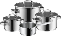 WMF Function 4 Advanced   Pannenset   4 delig   Inductie   Met Deksel   RVS   Geschikt voor alle warmtebronnen