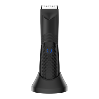 Sparoma lichaamshaartrimmer – IPX7 waterdicht, keramische messen, oplaadbaar via Type C, krachtige motor van 5000 rpm, verstelbare kam, RFCD 8106, zwart