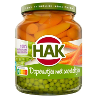 Hak Extra Fijne Erwten En Wortelen   195 g