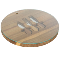 Secret de Gourmet Mina Kaasplank   Acaciahout, 30 cm, Natuurlijk