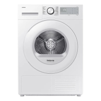 Samsung DV9UDG52A0THEN Vrijstaande droger   9 kg capaciteit   Warmtepomptechnologie   Optimal Dry systeem   Witte afwerking
