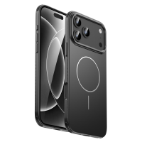 IM CHEN iPhone 18 Pro hoesje, Compatibel met 17pro Edge warmteafvoer, MagSafe magnetische ring, Slanke versie, Zwart, 1 stuk