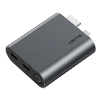 RayNeo HDMI adapter voor iPhone 14 en oudere Lightning/HDMI apparaten – Ingebouwde batterij en opladen tijdens gebruik – Ondersteunt 1080P120 Hz, 4K30 Hz video – Compatibel met Air 3s/Air 2s/Air 2 XR brillen