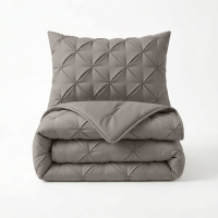 Sleeptime 2 in 1 Dekbed en Hoes Pintuck   Wasbaar Dekbed   200 x 200   Grijs