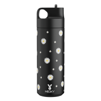 19 Oz Active Cup met handgreep en tuit – Black Daisy