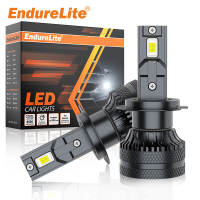 ENdureLite H1 H7 H4 H11 9005 9006 9012 LED koplampen, 150000 lumen 300% helderheid, 6000 K, kit voor grootlicht/dimlicht, plug and play, ingebouwde Canbus foutvrij, 1:1 ontwerp met koelventilator, set van 2