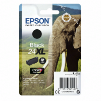 Epson olifant enkelverpakking zwart 24XL Claria Photo HD inkt