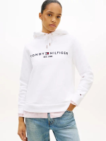 Tommy Hilfiger Heritage Hilfiger capuchontrui met lange mouwen voor dames, wit, XS
