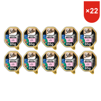 Sheba Classics paté zalm aluminium bakjes kattenvoer 85 g * 22