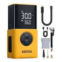 AstroAI L7S draagbare luchtcompressor, draadloze fietspomp met digitale dubbele display, 150 PSI autobandenpomp met LED verlichting
