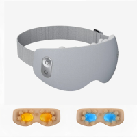 Breo oogmassager See7 met warmte en kou, onafhankelijke vibratiemassageknoppen voor gezwollen ogen en verlichting van vermoeide ogen