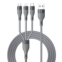 Ochama 3 in 1 oplaadkabel   Apple Type C Android   oplaadkabel met drie koppen compatibel met iPhone 16/17, Xiaomi, Huawei, Honor, Samsung