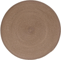 Secret de Gourmet Ronde gevlochten placemat   Taupe, 38 cm