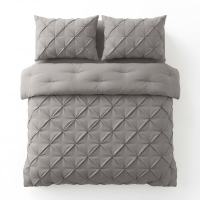 Sleeptime 2 in 1 Dekbed en Hoes Pintuck   Wasbaar Dekbed   240 x 200   Grijs