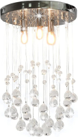 VidaXL Plafondlamp met kristallen kralen   Rond, 25 cm, Zilver