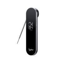 Typhur InstaProbe Core digitale direct afleesbare vleesthermometer 0,5 sec. Met in zonlicht afleesbaar display voor koken, professionele thermometer met IP67 waterdichtheid voor grill, barbecue, koken, rookoven