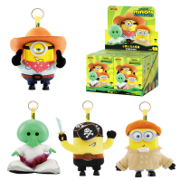52TOYS Minions en Monsters Serie Vinyl Pluche Sleutelhanger Blind Box Trendy Verzamelbare Pop Sieradengeschenk Complete Set 4 Stuks Verrassings Speelgoed Hanger