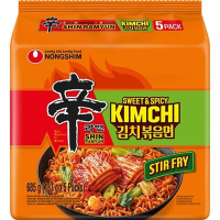 Nongshim Shin Kimchi Roerbak Instant Noedels 5 × 137 g