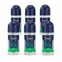 NIVEA MEN Fresh Sensation Anti Transpirant Deodorant Roll On   72 h Bescherming   Alcoholvrij   50 ml (6 Pack)