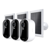 Arlo VMK3350 100EUS 2K Essential 2 WiFi Buitenbeveiligingscamera, Set van 3 Camera's en 3 Zonnepanelen, Wit