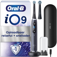 Oral B iO9N elektrische tandenborstel, zwart onyx, Bluetooth verbinding, slimme model, diepe reiniging