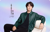 Yan Jin Pu Zi Big MOWON Yibo Limited Edition Holografische Kleine Kaart Familieportret (Met Envelop)