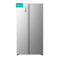 Hisense RS3P558NEID vrijstaande koel vriescombinatie   inhoud 558 L   naast elkaar   vorstvrij   ijsmaker