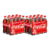 Coca Cola Regular Cola   12 x 500 ml x2