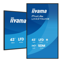 Iiyama 43 inch 4K UHD professioneel 24/7 digitale signage display met Android OS, Failover en Intel SDM slot