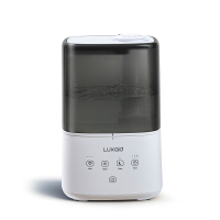 Luxaid 4,5 L koel  en warmmist luchtbevochtiger voor thuis, tot 47 m², bovenvulwaterreservoir, touch bediening, 4/8/12 uurs timer, 20 dB ultrastille slaapstand, 360° nevelmondstuk, aromatherapie voor de slaapkamer