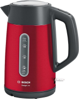 Bosch TWK4P434 DesignLine   Elektrische waterkoker   rood zwart