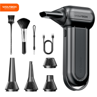 WOLFBOX DF100(MF100 BLACK) Draadloze elektrische stofblazer   150.000 RPM   Draagbaar   Borstelloze motor   Voor auto, huis en buiten