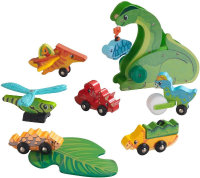 KidKraft Adventure Tracks Dino World Prehistoric Pals Pack   4 stuks, meerkleurig