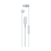 Sony IER EX15C Bedrade In ear Headset Bellen/Muziek USB Type C Wit