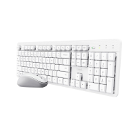 Trust Ody II   Draadloze Toetsenbord en Muis Set   Stille Toetsen   Draadloos   Wit