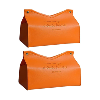 JORDAN&JUDY 2 pack oranje V vormige tissuebox, levendig & stijlvol