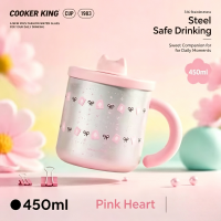 COOKER KING Meow ontmoeting bureau beker 450 ml – Roze hart