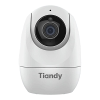 Tiandy 2 MP Binnenbeveiligingscamera, Thuisbeveiligingscamera, 350° PT, Plug in Binnenbeveiligingscamera met 2,4 G Wi Fi, AI Mensdetectie, Nachtzicht