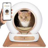 Viervoeter Fresh 3   Automatische kattenbak – Zelfreinigend – App bediening – 65 L   incl. Mat en 3 rollen kattenbaksakken